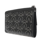 JIMMY CHOO ジミーチュウ スター スタッズ ブラック イタリア ユニセックス レザー クラッチバッグ ABランク 中古 銀蔵