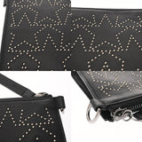 JIMMY CHOO ジミーチュウ スター スタッズ ブラック イタリア ユニセックス レザー クラッチバッグ ABランク 中古 銀蔵