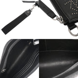 JIMMY CHOO ジミーチュウ スター スタッズ ブラック イタリア ユニセックス レザー クラッチバッグ ABランク 中古 銀蔵