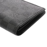 LOUIS VUITTON ルイヴィトン ダミエグラフィット 3D ポルトフォイユブラザ NM ブラック/グレー N60436 メンズ ダミエキャンバス 長財布 Aランク 中古 銀蔵