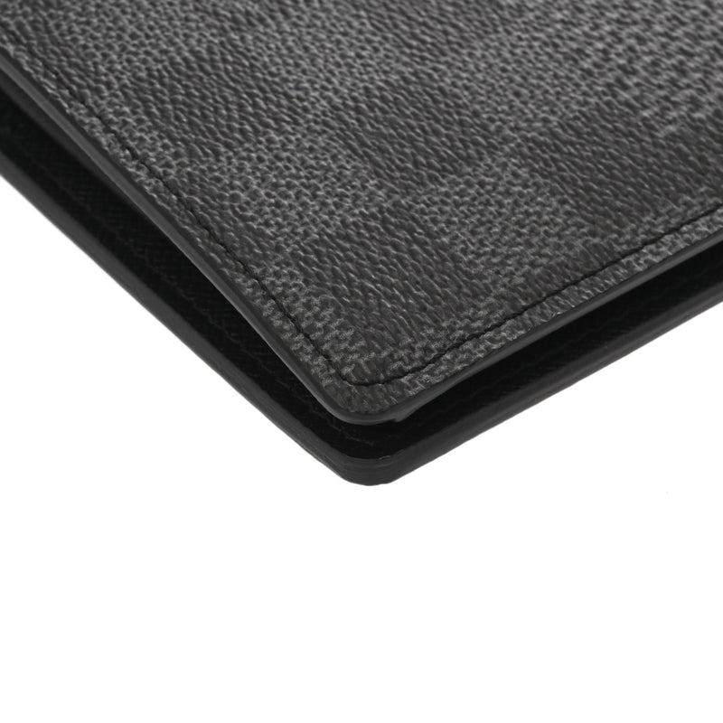 LOUIS VUITTON ルイヴィトン ダミエグラフィット 3D ポルトフォイユブラザ NM ブラック/グレー N60436 メンズ ダミエキャンバス 長財布 Aランク 中古 銀蔵