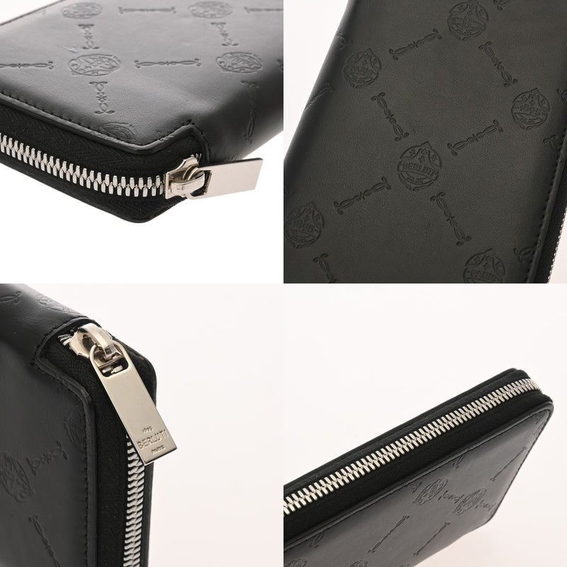 BERLUTI ベルルッティ イタウバ バーティカル ロングジップウォレット ブラック 225441 メンズ カーフ 長財布 Aランク 中古 銀蔵