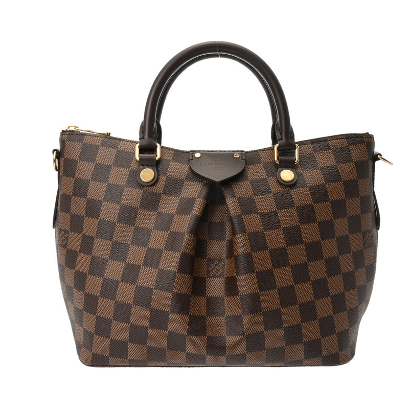 LOUIS VUITTON ルイヴィトン ダミエ シエナ PM 2WAY ブラウン N41545 レディース ダミエキャンバス ハンドバッグ Aランク 中古 銀蔵