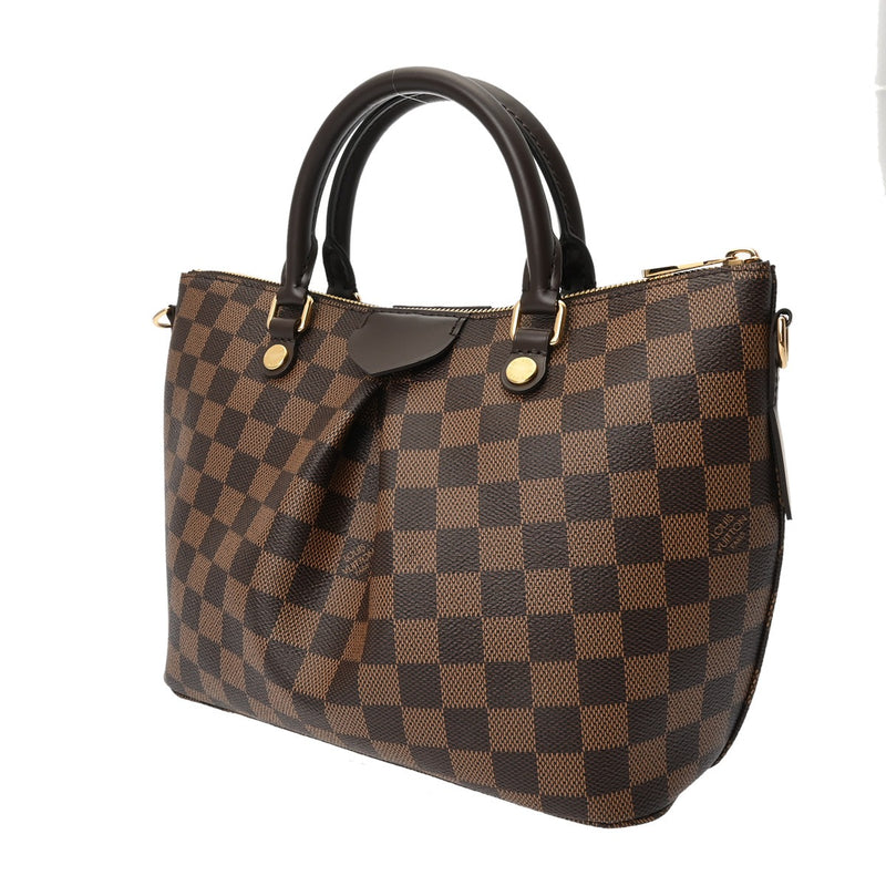 LOUIS VUITTON ルイヴィトン ダミエ シエナ PM 2WAY ブラウン N41545 レディース ダミエキャンバス ハンドバッグ Aランク 中古 銀蔵