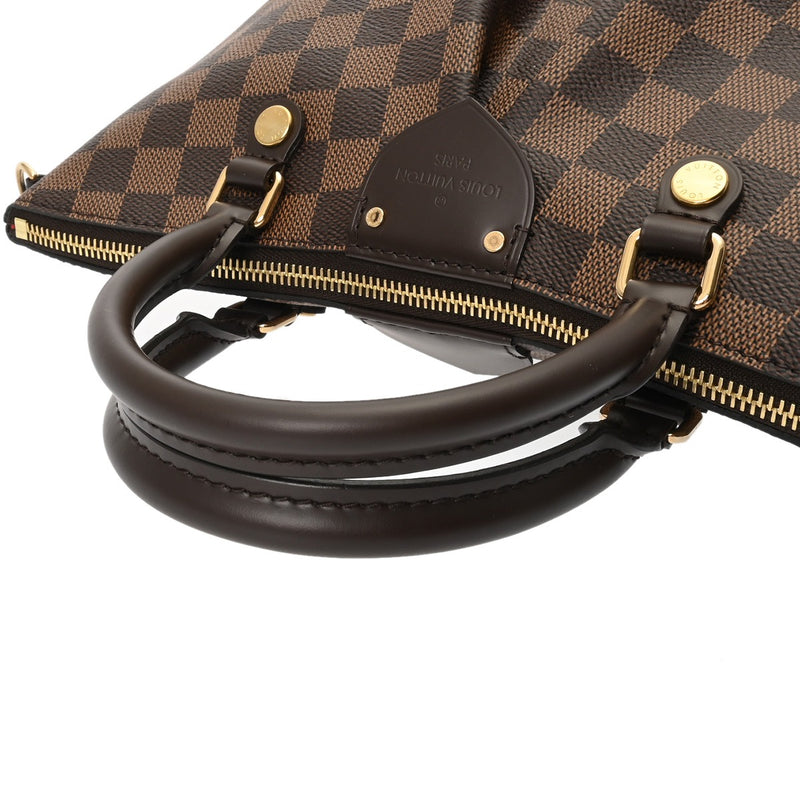 LOUIS VUITTON ルイヴィトン ダミエ シエナ PM 2WAY ブラウン N41545 レディース ダミエキャンバス ハンドバッグ Aランク 中古 銀蔵