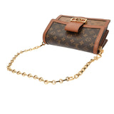LOUIS VUITTON ルイヴィトン モノグラムリバース ドーフィーヌ MM 旧型 ブラウン M45958 レディース モノグラムキャンバス ショルダーバッグ Aランク 中古 銀蔵