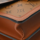 LOUIS VUITTON ルイヴィトン モノグラムリバース ドーフィーヌ MM 旧型 ブラウン M45958 レディース モノグラムキャンバス ショルダーバッグ Aランク 中古 銀蔵
