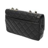 CHANEL シャネル マトラッセ チェーンショルダー 25cm ブラック AS5049 レディース ラムスキン エナメル ショルダーバッグ Aランク 中古 銀蔵