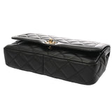 CHANEL シャネル マトラッセ チェーンショルダー 25cm ブラック AS5049 レディース ラムスキン エナメル ショルダーバッグ Aランク 中古 銀蔵