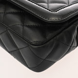 CHANEL シャネル マトラッセ チェーンショルダー 25cm ブラック AS5049 レディース ラムスキン エナメル ショルダーバッグ Aランク 中古 銀蔵