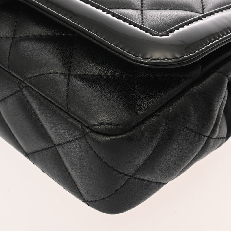 CHANEL シャネル マトラッセ チェーンショルダー 25cm ブラック AS5049