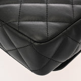 CHANEL シャネル マトラッセ チェーンショルダー 25cm ブラック AS5049 レディース ラムスキン エナメル ショルダーバッグ Aランク 中古 銀蔵