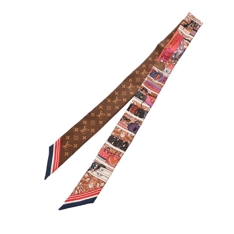 LOUIS VUITTON ルイヴィトン モノグラム バンドー BB プリヴェ M76111 レディース シルク100％ スカーフ Aランク 中古 銀蔵