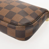 LOUIS VUITTON ルイヴィトン ダミエ ミニ ポシェット アクセソワール ブラウン N58009 レディース ダミエキャンバス アクセサリーポーチ ABランク 中古 銀蔵
