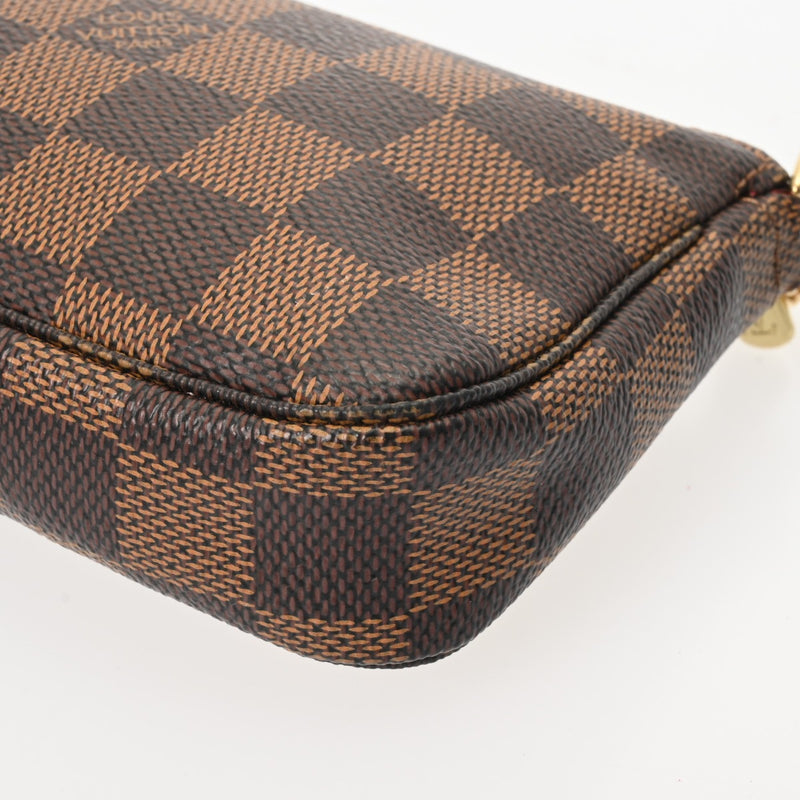 LOUIS VUITTON ルイヴィトン ダミエ ミニ ポシェット アクセソワール ブラウン N58009 レディース ダミエキャンバス アクセサリーポーチ ABランク 中古 銀蔵