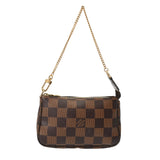 LOUIS VUITTON ルイヴィトン ダミエ ミニ ポシェット アクセソワール ブラウン N58009 レディース ダミエキャンバス アクセサリーポーチ ABランク 中古 銀蔵