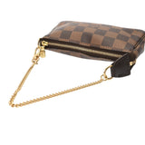 LOUIS VUITTON ルイヴィトン ダミエ ミニ ポシェット アクセソワール ブラウン N58009 レディース ダミエキャンバス アクセサリーポーチ ABランク 中古 銀蔵
