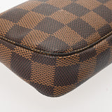 LOUIS VUITTON ルイヴィトン ダミエ ミニ ポシェット アクセソワール ブラウン N58009 レディース ダミエキャンバス アクセサリーポーチ ABランク 中古 銀蔵