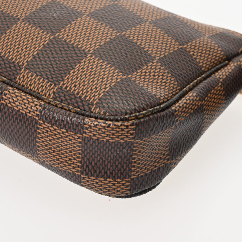 LOUIS VUITTON ルイヴィトン ダミエ ミニ ポシェット アクセソワール ブラウン N58009 レディース ダミエキャンバス アクセサリーポーチ ABランク 中古 銀蔵