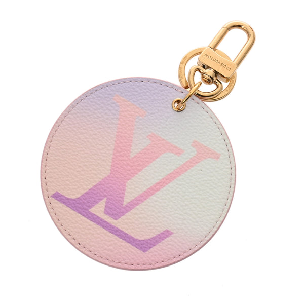 LOUIS VUITTON ルイヴィトン モノグラムジャイアント ポルトクレ イリュストレ グラデーション ピンク/紫 M00666 レディース モノグラムキャンバス キーホルダー Aランク 中古 銀蔵