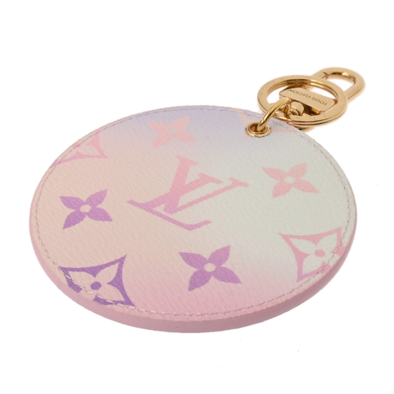 LOUIS VUITTON ルイヴィトン モノグラムジャイアント ポルトクレ イリュストレ グラデーション ピンク/紫 M00666 レディース モノグラムキャンバス キーホルダー Aランク 中古 銀蔵