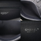 CHANEL シャネル マトラッセ CCフィリグリー ネイビー/ホワイト レディース キャビアスキン バニティバッグ ABランク 中古 銀蔵
