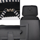 CHANEL シャネル マトラッセ CCフィリグリー ネイビー/ホワイト レディース キャビアスキン バニティバッグ ABランク 中古 銀蔵