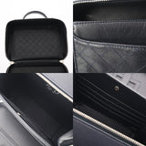 CHANEL シャネル マトラッセ CCフィリグリー ネイビー/ホワイト レディース キャビアスキン バニティバッグ ABランク 中古 銀蔵