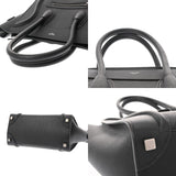 CELINE セリーヌ ラゲージ マイクロショッパー ブラック 167793 レディース ドラムカーフ ハンドバッグ ABランク 中古 銀蔵