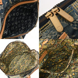 LOUIS VUITTON ルイヴィトン モノグラム デニム パッチワーク ボウリィ ブルー M95376 ユニセックス デニム ハンドバッグ ABランク 中古 銀蔵