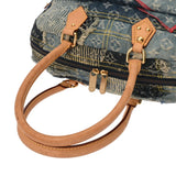 LOUIS VUITTON ルイヴィトン モノグラム デニム パッチワーク ボウリィ ブルー M95376 ユニセックス デニム ハンドバッグ ABランク 中古 銀蔵