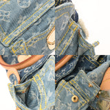 LOUIS VUITTON ルイヴィトン モノグラム デニム パッチワーク ボウリィ ブルー M95376 ユニセックス デニム ハンドバッグ ABランク 中古 銀蔵