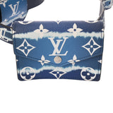 LOUIS VUITTON ルイヴィトン モノグラム サンチュール デイリー マルチポケット ブルー M0253 メンズ モノグラムキャンバス ベルト Aランク 中古 銀蔵