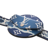 LOUIS VUITTON ルイヴィトン モノグラム サンチュール デイリー マルチポケット ブルー M0253 メンズ モノグラムキャンバス ベルト Aランク 中古 銀蔵