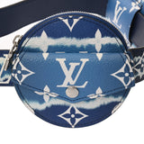 LOUIS VUITTON ルイヴィトン モノグラム サンチュール デイリー マルチポケット ブルー M0253 メンズ モノグラムキャンバス ベルト Aランク 中古 銀蔵