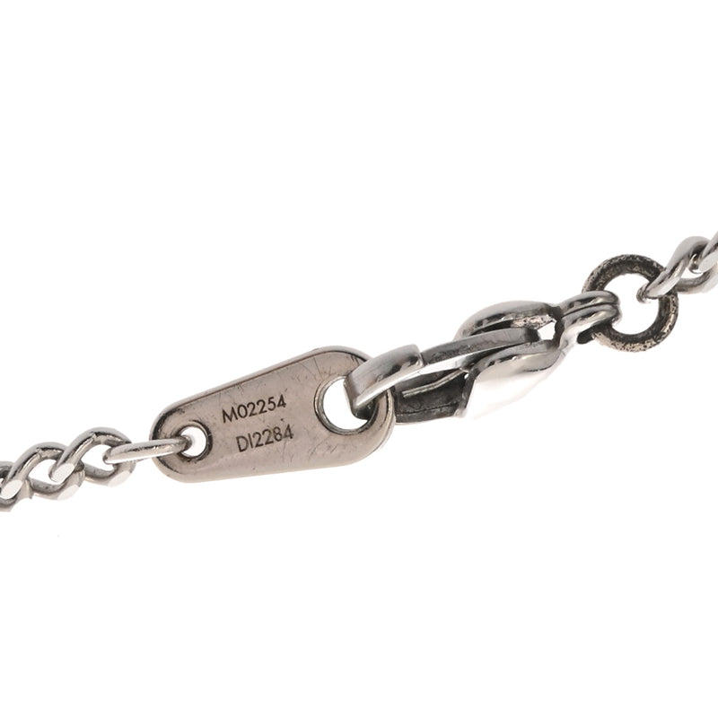 LOUIS VUITTON ルイヴィトン ペンダント モノグラムロウ シルバー M02254 レディース メタル ネックレス ABランク 中古 銀蔵