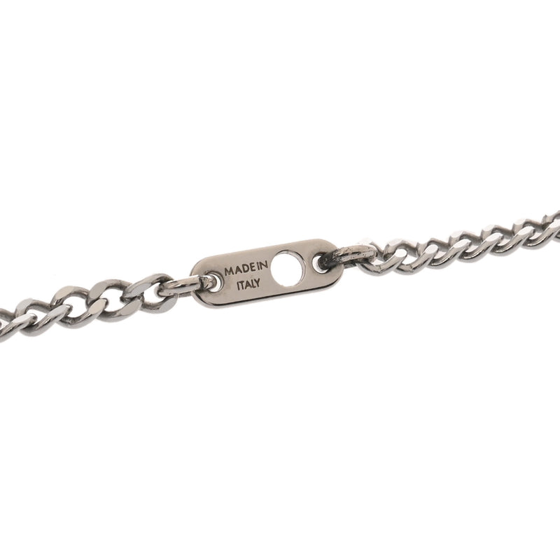 LOUIS VUITTON ルイヴィトン ペンダント モノグラムロウ シルバー M02254 レディース メタル ネックレス ABランク 中古 銀蔵