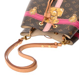 LOUIS VUITTON ルイヴィトン モノグラム ネオノエ トロンプルイユ サマートランク ブラウン M40649 レディース モノグラムキャンバス ショルダーバッグ ABランク 中古 銀蔵