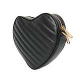 GUCCI グッチ インターロッキングG ハート ショルダー ブラック 751628 レディース レザー ショルダーバッグ Aランク 中古 銀蔵