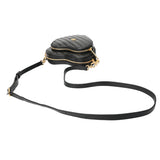 GUCCI グッチ インターロッキングG ハート ショルダー ブラック 751628 レディース レザー ショルダーバッグ Aランク 中古 銀蔵