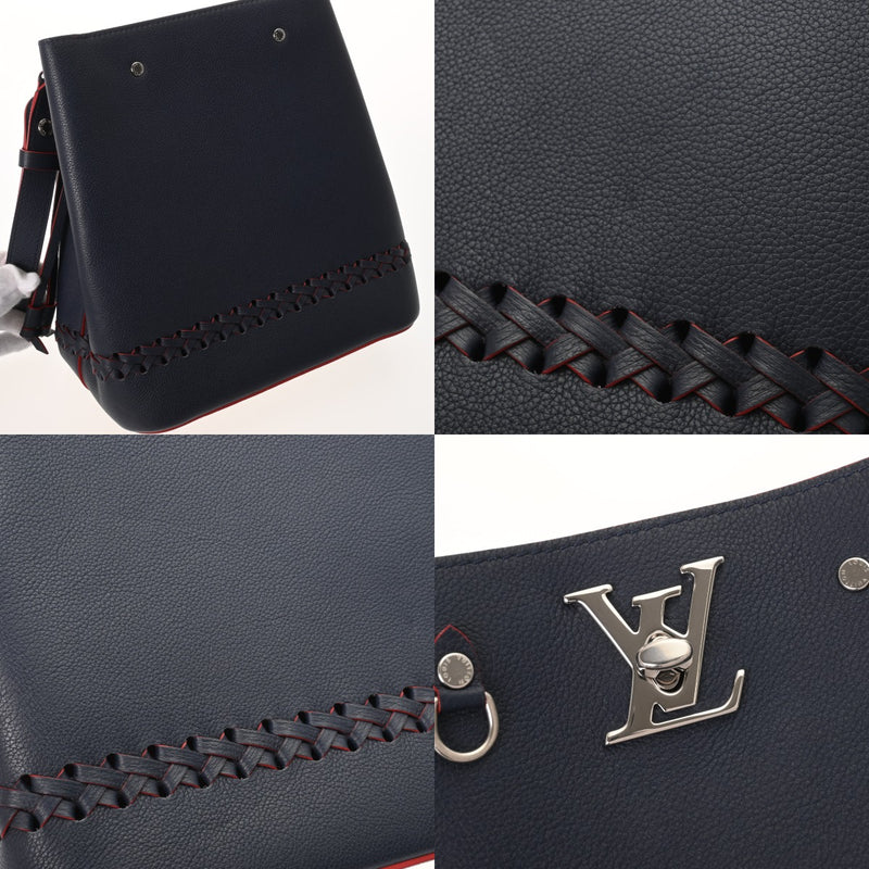 LOUIS VUITTON ルイヴィトン ロックミー バケット NV 2WAY マリーヌルージュ M54681 レディース カーフ ショルダーバッグ ABランク 中古 銀蔵