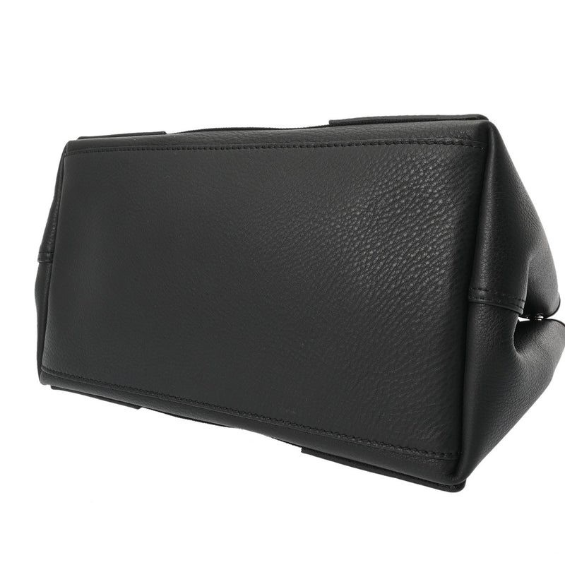 BALENCIAGA バレンシアガ ネイビーカバス S ブラック 339933 レディース キャンバス レザー ハンドバッグ Aランク 中古 銀蔵