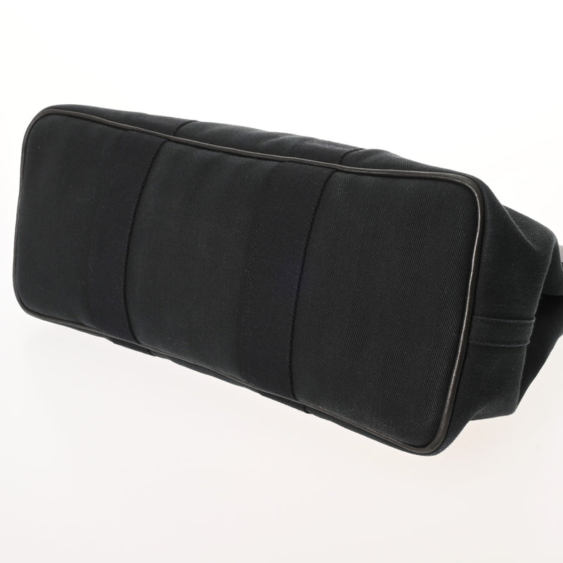 HERMES エルメス ヴァルパライソ MM ブラック ユニセックス トワルシェブロン ハンドバッグ Bランク 中古 銀蔵