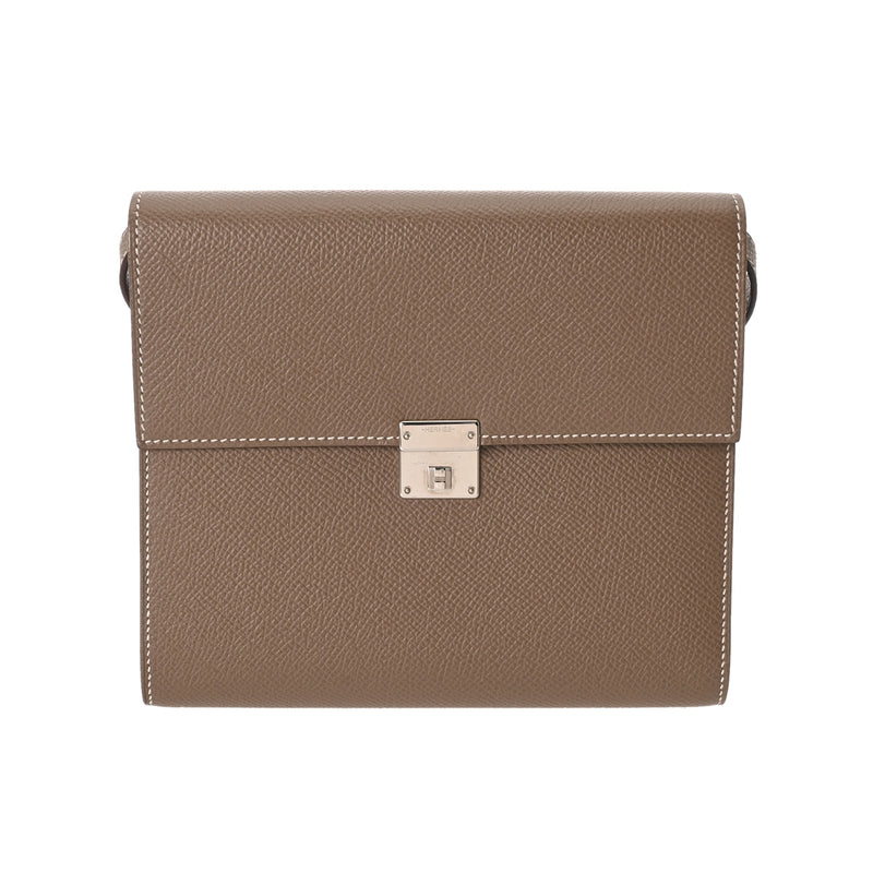 HERMES エルメス クリック 16 エトゥープ Y刻印(2020年頃) レディース ヴォーエプソン ショルダーバッグ Aランク 中古 銀蔵