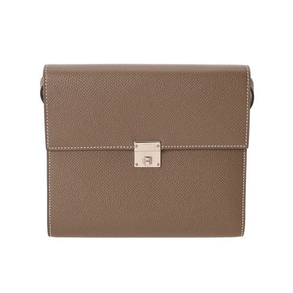 HERMES エルメス クリック 16 エトゥープ Y刻印(2020年頃) レディース ヴォーエプソン ショルダーバッグ Aランク 中古 銀蔵