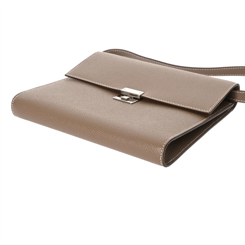 HERMES エルメス クリック 16 エトゥープ Y刻印(2020年頃) レディース ヴォーエプソン ショルダーバッグ Aランク 中古 銀蔵