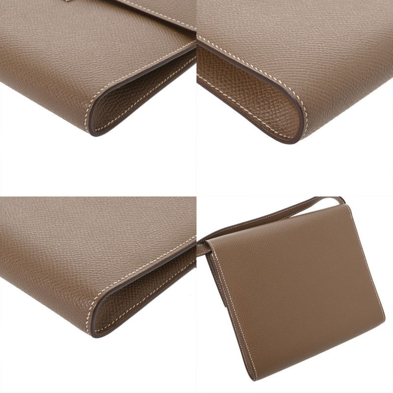 HERMES エルメス クリック 16 エトゥープ Y刻印(2020年頃) レディース ヴォーエプソン ショルダーバッグ Aランク 中古 銀蔵