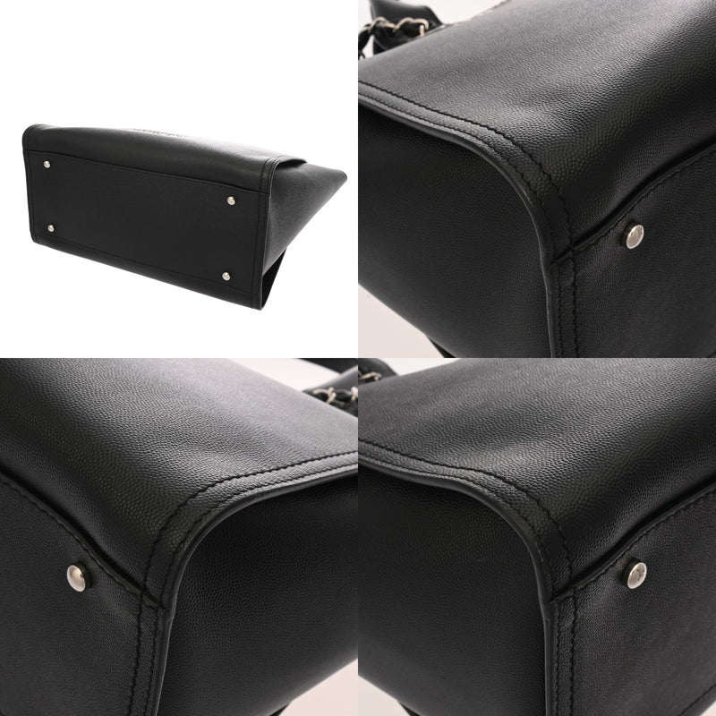 CHANEL シャネル ドーヴィル MM スタッズ ブラック A57067 レディース キャビアスキン トートバッグ ABランク 中古 銀蔵