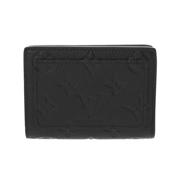 LOUIS VUITTON ルイヴィトン モノグラムアンプラント ポルトフォイユ クレア ノワール M80151 レディース レザー 二つ折り財布 Aランク 中古 銀蔵