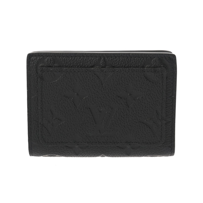 LOUIS VUITTON ルイヴィトン モノグラムアンプラント ポルトフォイユ クレア ノワール M80151 レディース レザー 二つ折り財布 Aランク 中古 銀蔵